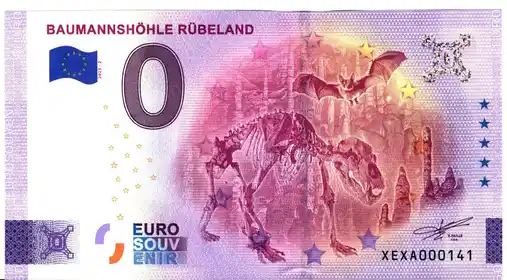 Billete de 0€ BAUMANNSHÖHLE RÜBELAND