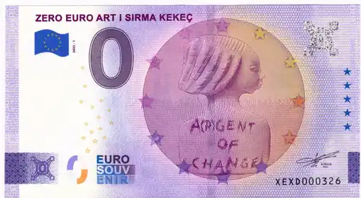 0€ banknote ZERO EURO ART I SIRMA KEKEC