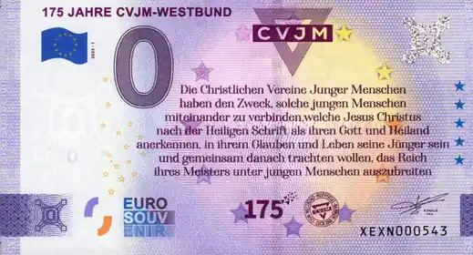 Billet 0€ 175 JAHRE CVJM-WESTBUND