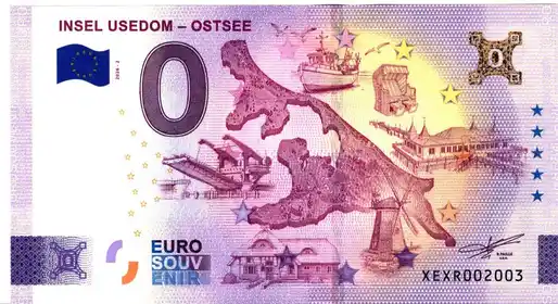 0€-Schein INSEL USEDOM - OSTSEE