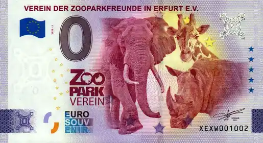 0€-Schein VEREIN DER ZOOPARKFREUNDE IN ERFURT E.V.