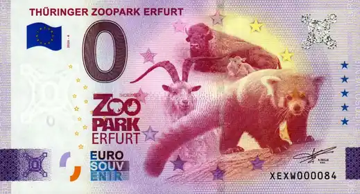 0€-Schein THÜRINGER ZOOPARK ERFURT