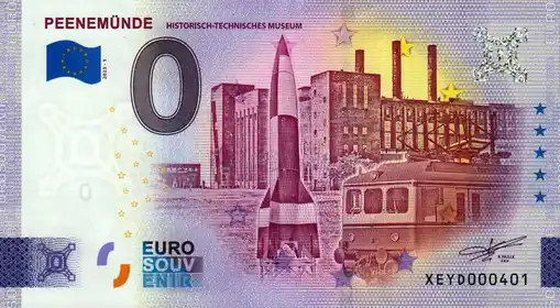 0€-Schein PEENEMÜNDEHISTORISCH-TECHNISCHES MUSEUM
