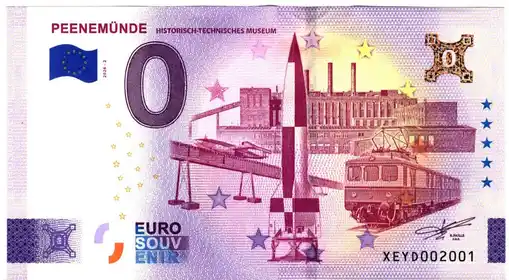 0€ banknote PEENEMÜNDE