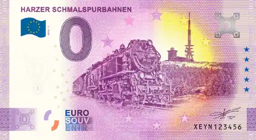 0€-Schein HARZER SCHMALSPURBAHN