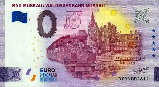 0€-Schein BAD MUSKAU WALDEISENBAHN MUSKAU