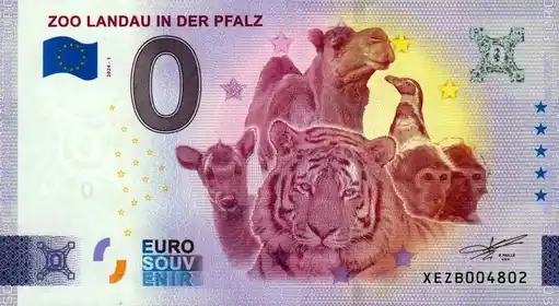 0€ banknote ZOO LANDAU IN DER PFALZ