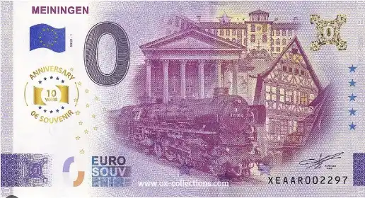 0€ banknote MEININGEN