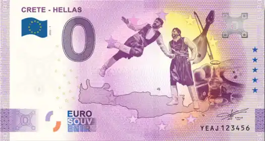 0€ banknote CRETE - HELLAS