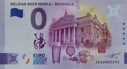 0€-Schein BELGIAN BEER WORLD - BRUSSELS