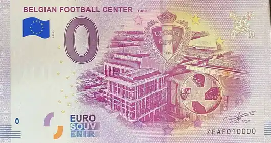 Billete de 0€ BELGIAN FOOTBALL CENTER TUBIZE