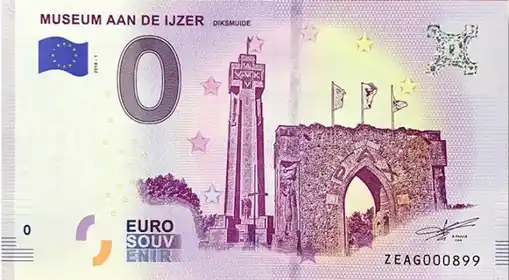0€-Schein MUSEUM AAN DE IJZER DIKSMUIDE