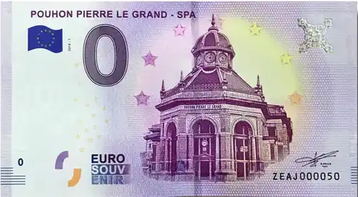 Banconota da 0€ POUHON PIERRE LE GRAND - SPA