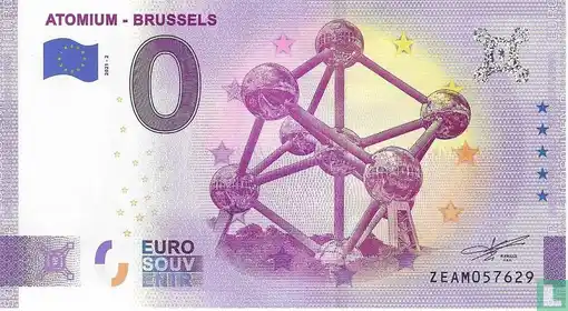 0€-Schein ATOMIUM - BRUSSELS