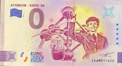 0€-Schein ATOMIUM - EXPO '58