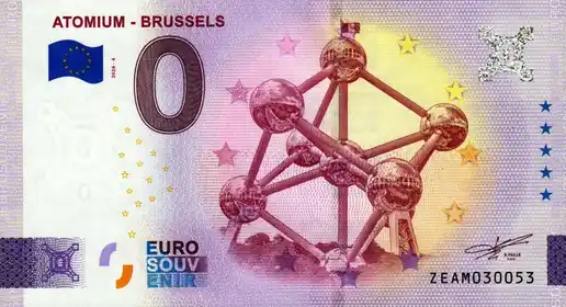 0€-Schein ATOMIUM - BRUSSELS