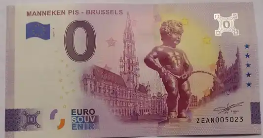 Banconota da 0€ MANNEKEN PIS - BRUSSELS