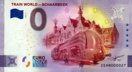 0€ banknote TRAIN WORLD - SCHAARBEEK