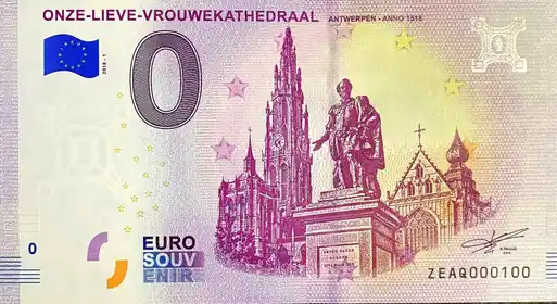 0€-Schein ONZE-LIEVE-VROUWEKATHEDRAALANTWERPEN - ANNO 1518