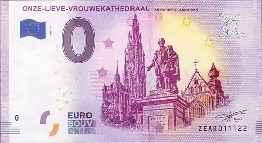 0€-Schein ONZE-LIEVE-VROUWEKATHEDRAALANTWERPEN - ANNO 1518