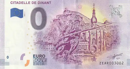 Banconota da 0€ CITADELLE DE DINANT