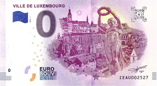 0€-Schein VILLE DE LUXEMBOURG
