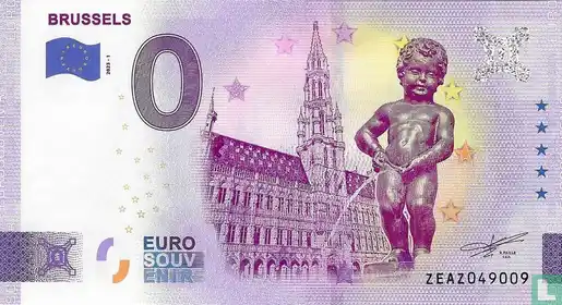 0€ banknote BRUSSELS