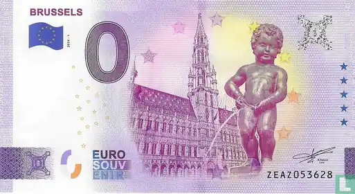 0€ banknote BRUSSELS
