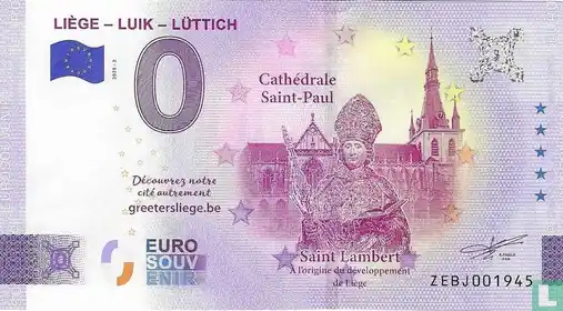 Billet 0€ LIEGE - LUIK - LÜTTICH Cathédrale Saint-Paul
