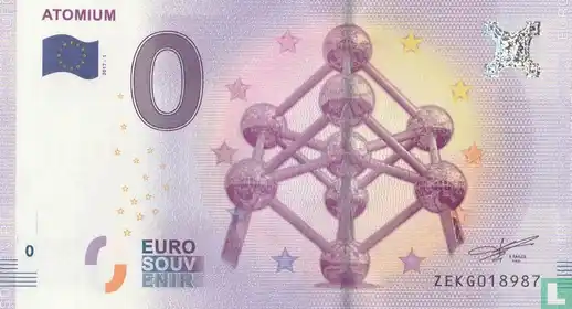 Banconota da 0€ ATOMIUM