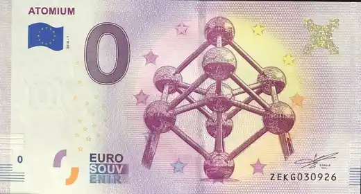 Banconota da 0€ ATOMIUM