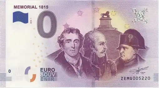 0€-Schein MEMORIAL 1815