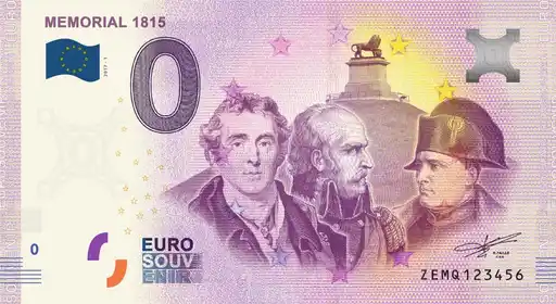 0€ banknote MEMORIAL 1815