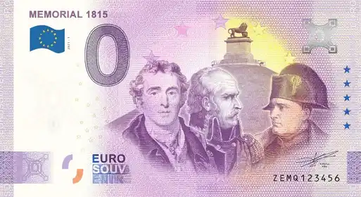 Banconota da 0€ MEMORIAL 1815
