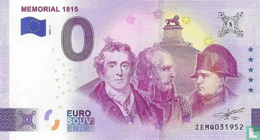 Billete de 0€ MEMORIAL 1815