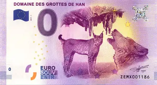 0€-Schein DOMAINE DES GROTTES DE HAN