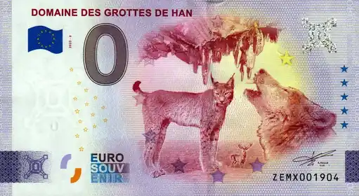 0€-Schein DOMAINES DES GROTTES DE HAN